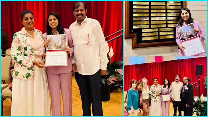 Roja Proud Post Daughter Anshu Malika Herman B Wells Award