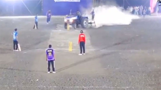 Karnataka Politician Destroys Cricket Pitch After Invitation Snub