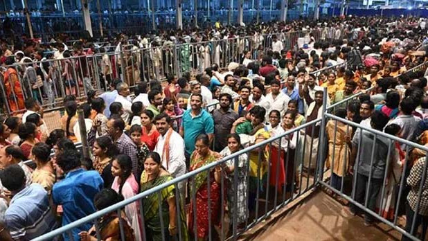 Simhachalam Chandanotsavam Devotees Throng Temple for Appanna Nijaroopa Darshanam