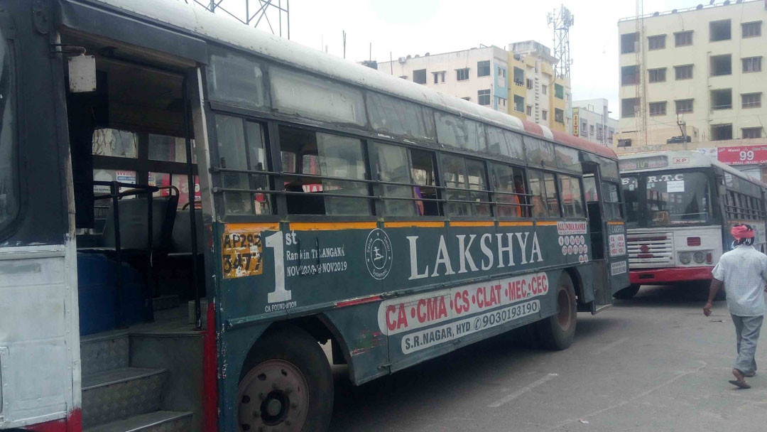 Telangana RTC Strike Buses to Halt From Midnight