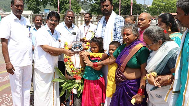 two wheeler donated to ttd