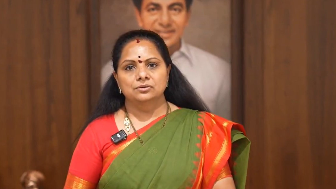 Kavitha fires at BRS for changing name