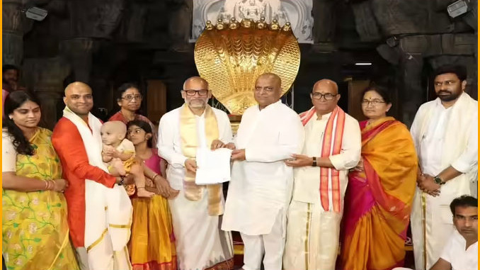 Hyderabad Devotee BVVSN Raju Donates Big to Tirumala Temple