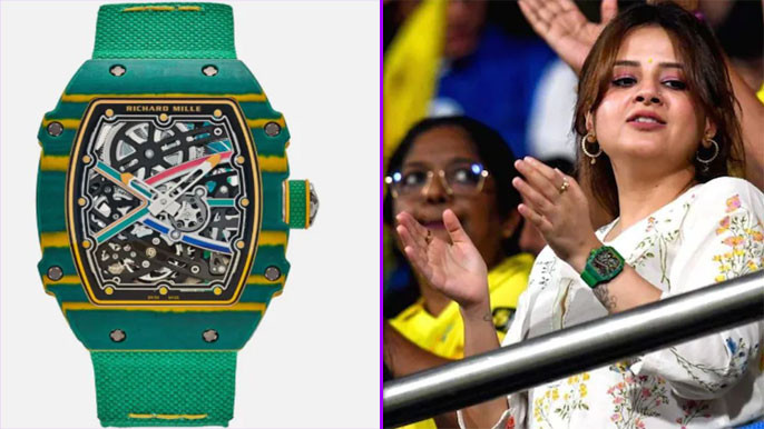 Sakshi Dhoni Sports A Rs 3 Crore Richard Mille Watch At IPL Match In Mumbai
