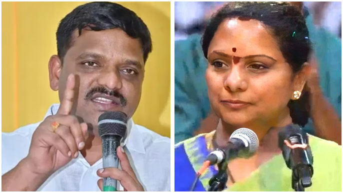 Teenmar Mallanna Alleges That Secret Pact Between Revanth And Kavita To End Brs