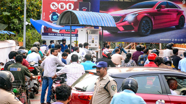 Fuel Shortage At Petrol Pumps in Telangana