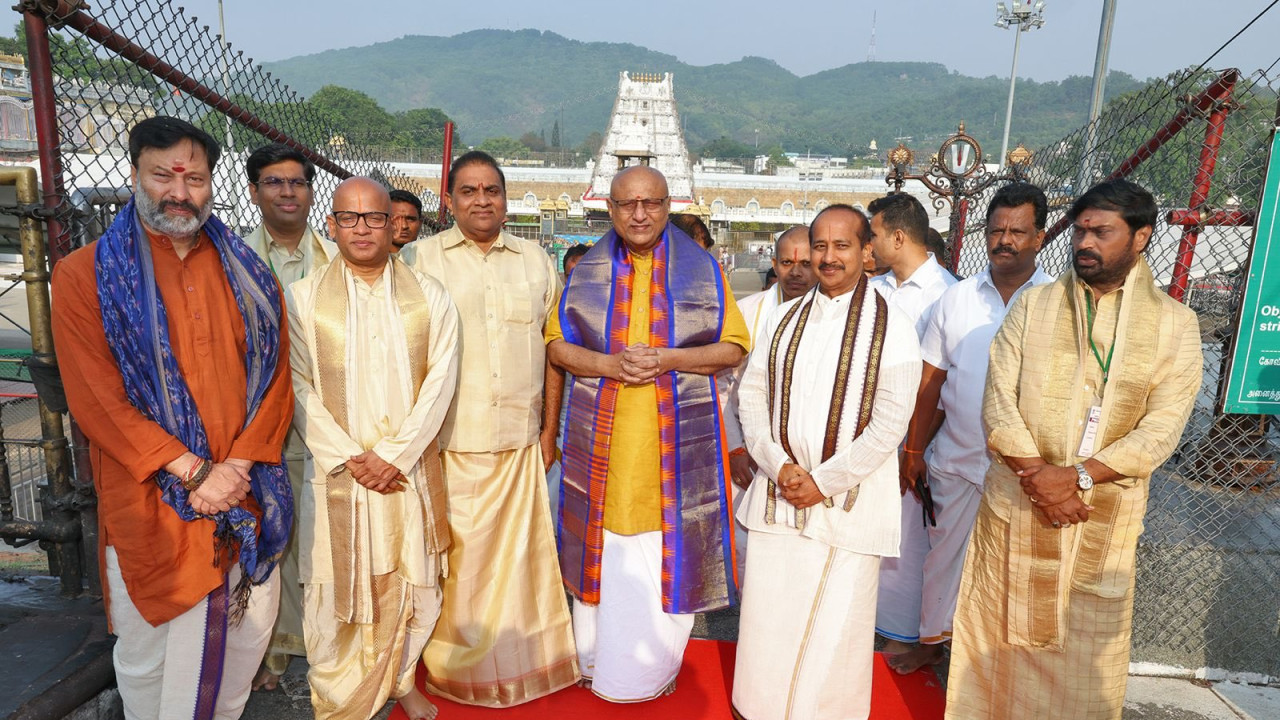 Vice President Of India CP Radhakrishnan visits Tirumala