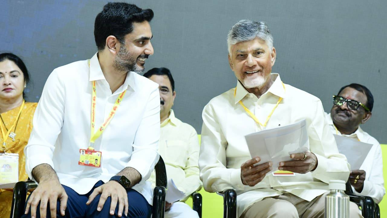 Chandrababu appreciates Nara Lokesh