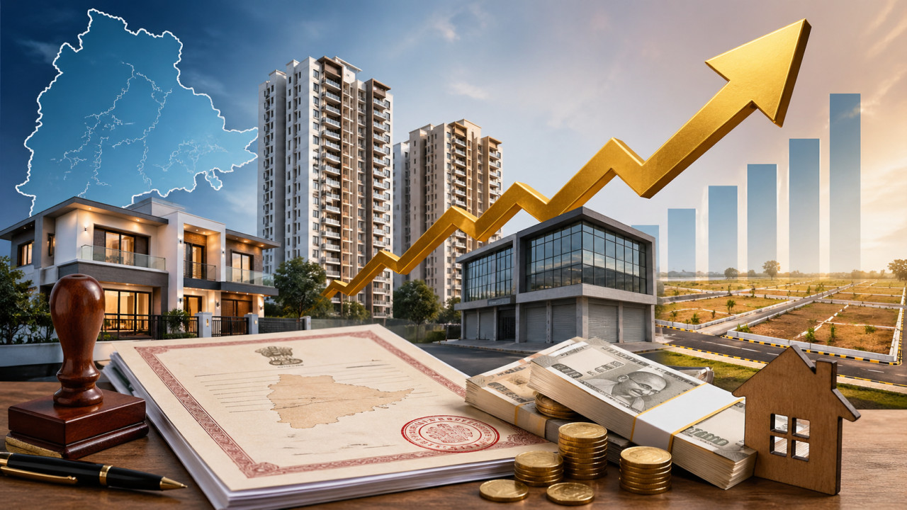 Telangana to Revise Property Market Values from May Costs Likely to Rise