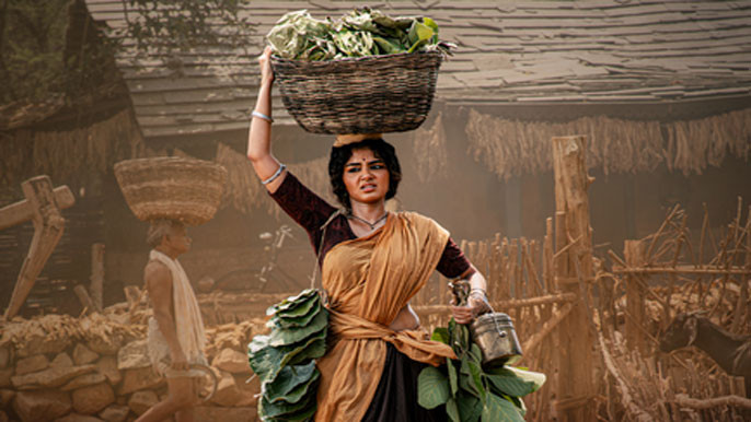 Anupama Parameswarans look as Kandula Sulochana Rani in pan Indian film Bhogi released