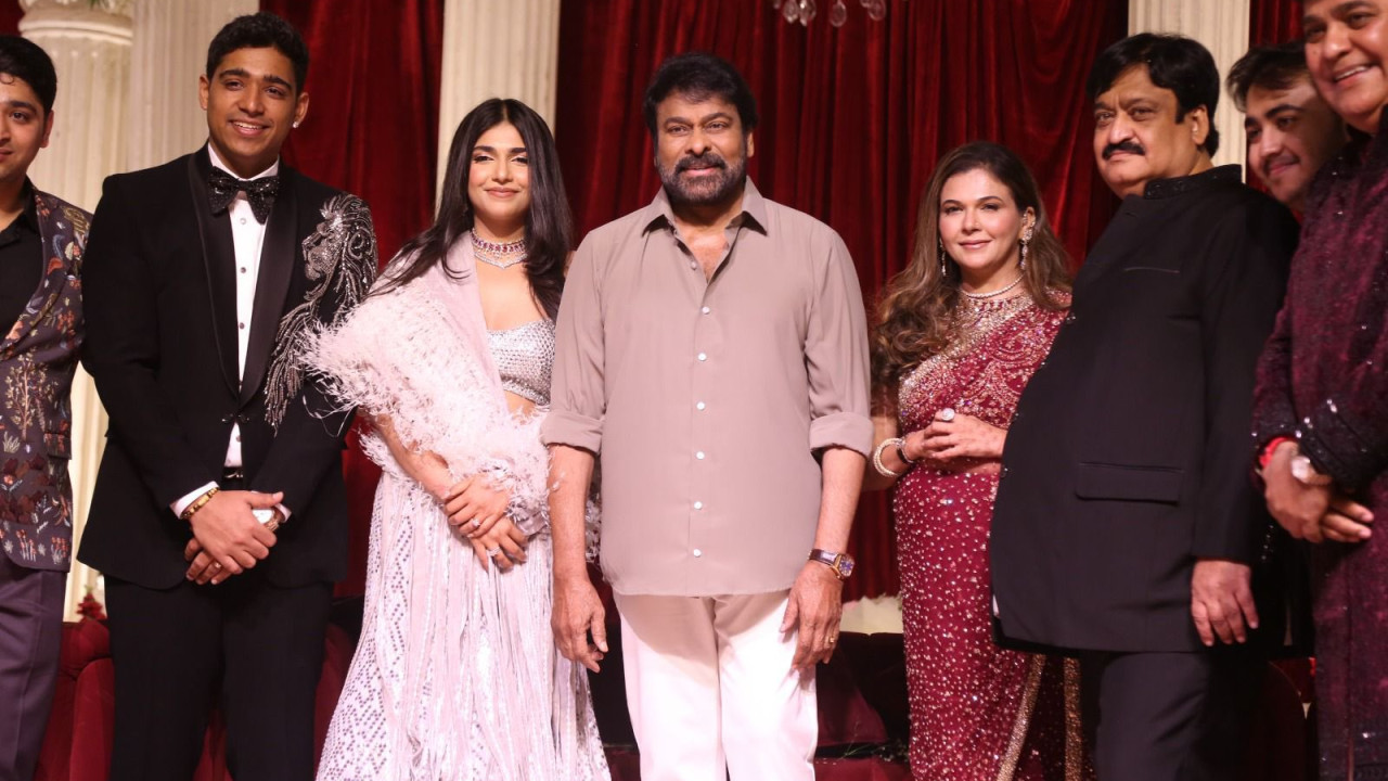 Chiranjeevi Attends Sunil Narangs Daughter Simrans Wedding Reception