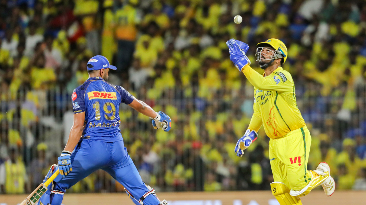 Mumbai Indians Score 159 Against Chennai Super Kings Naman Dhir Shines