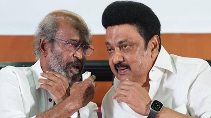 Rajinikanth Meets Stalin After DMK Election Loss