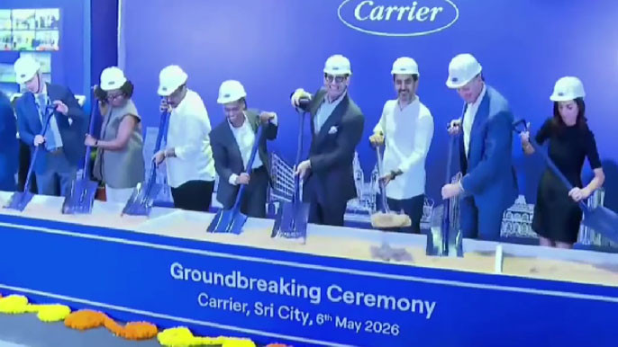 Nara Lokesh Inaugurates Carrier AC Plant with 1000 Crore Investment in AP