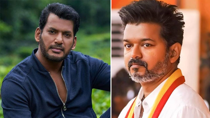 Vishal Supports Vijay TVK Warns Against DMK AIADMK Alliance