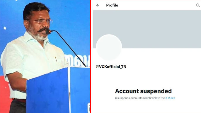VCK Party X Account Suspended Amid Tamil Nadu Political Heat