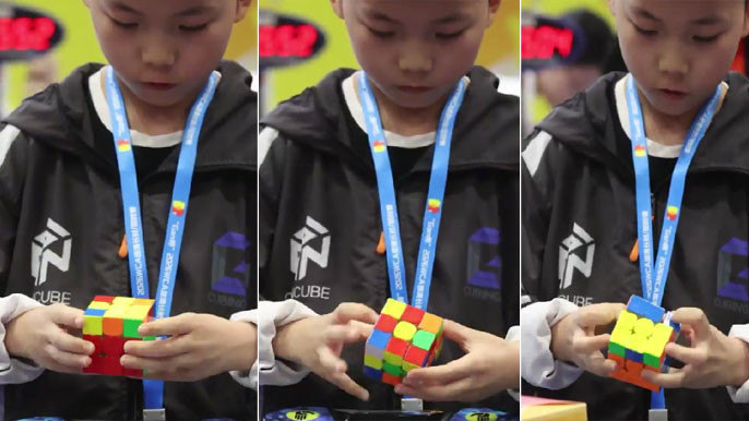 Xuanyi Geng  Sets New Rubiks Cube World Record