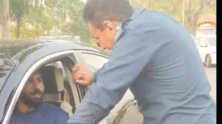 Pakistan Cricketer Irfan Khan Caught Without Seat Belt