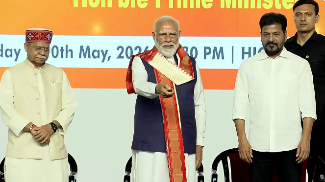 Narendra Modi Launches Development Projects Worth Rs 9400 Crore in Telangana