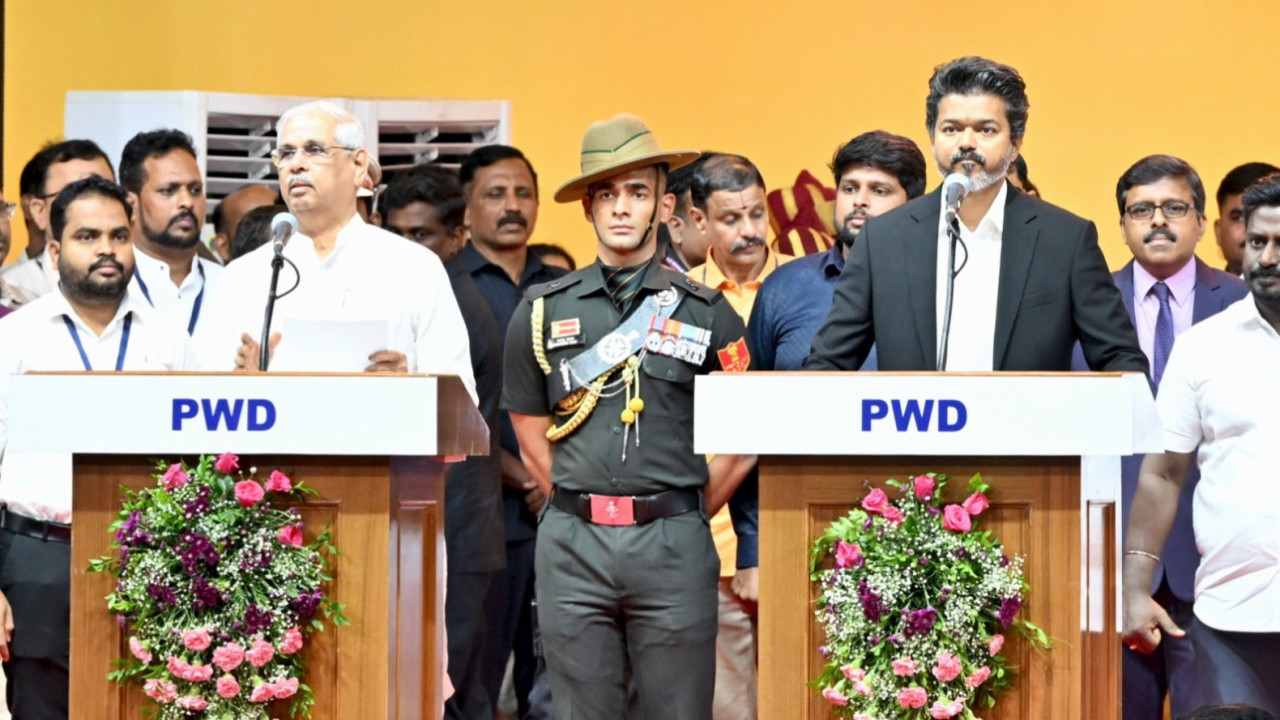 Vijay Sworn in as CM Sparks Controversy Over Tamil Anthem Order