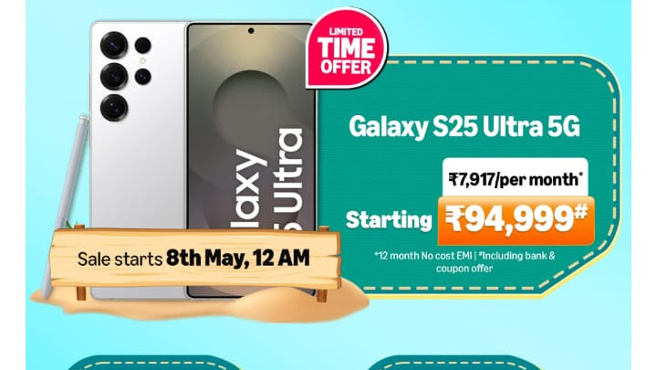 Samsung Galaxy S25 Ultra Available at Lowest Price Ever on Amazon Sale