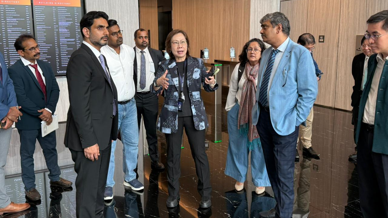 Nara Lokesh New Avatar in Singapore