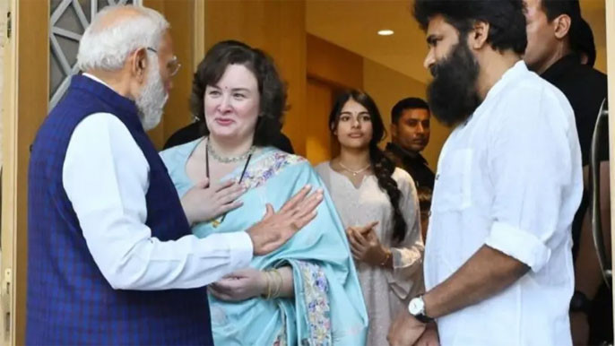 Anna Lezhneva Promises PM Modi To Take Care Of Pawan Kalyan