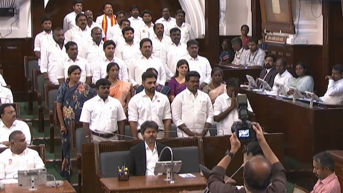 CM Vijay Wins Floor Test With 144 Votes