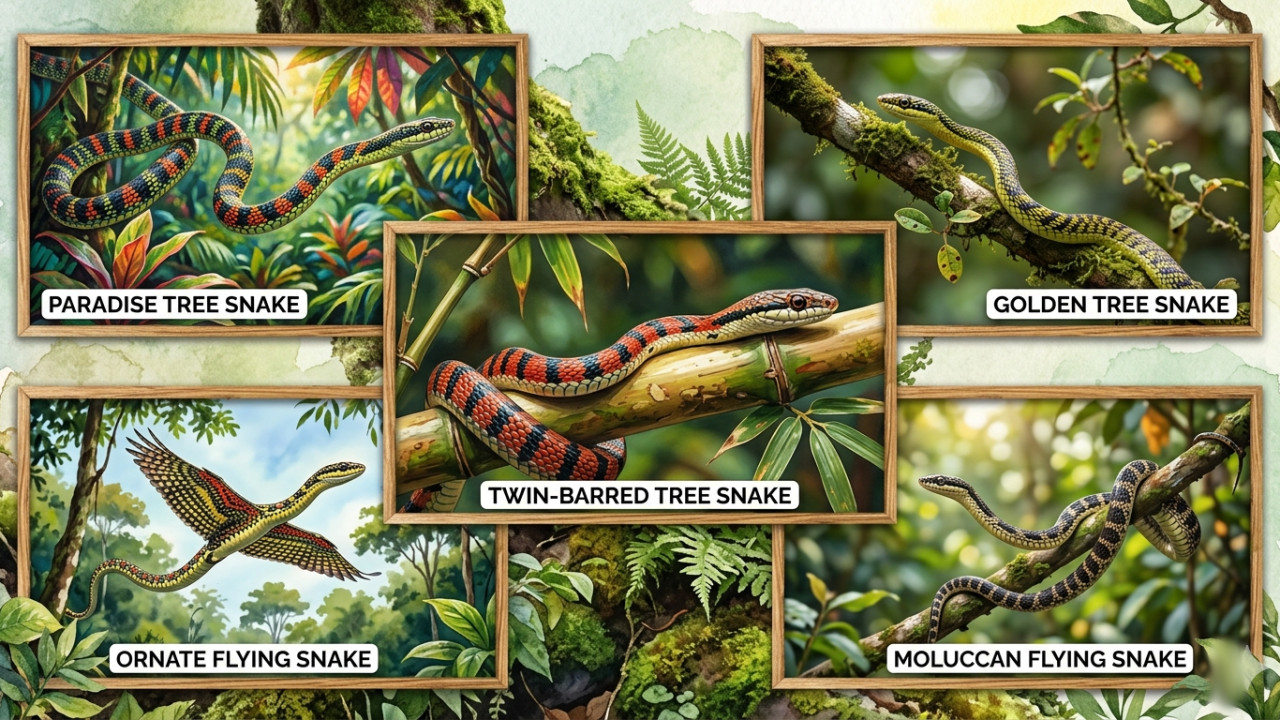 Flying Snakes Five Types of Snakes That Fly