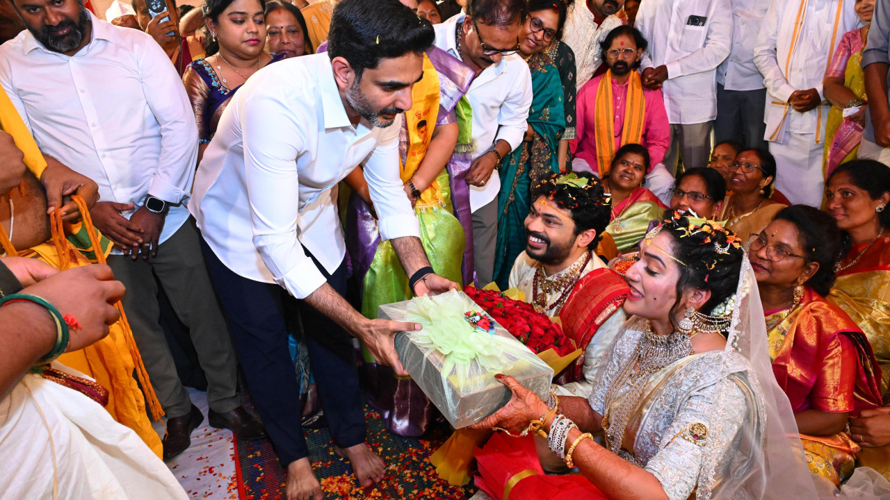 Nara Lokesh Attends Kidari Shravan Wedding Ceremony