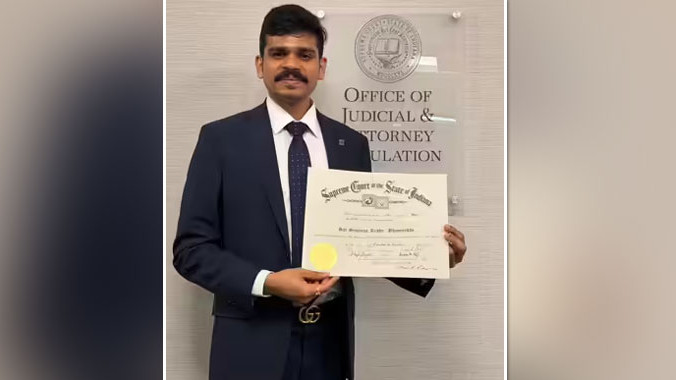 TDP MLC Son Sai Srinivas Reddy Licensed Attorney in America