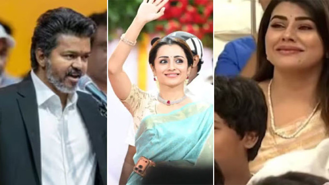 Vijay Sworn in as CM Trisha and Daisy Martin Grab Eyeballs