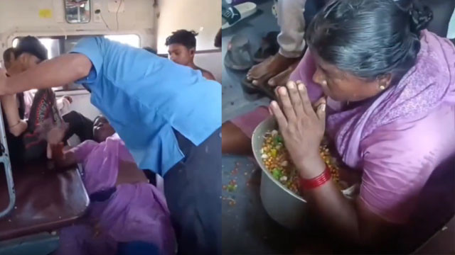 Indian Railways Staff Harassment of Elderly Woman Viral Video