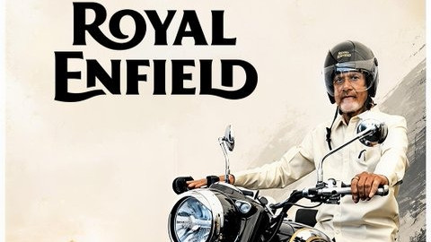 Chandrababu Naidu Rides Royal Enfield Bike in Srikakulam