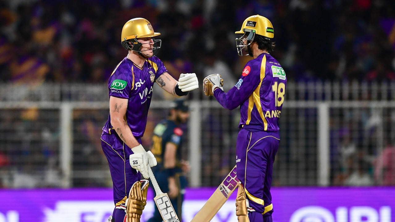 IPL 2026 Finn Allen Angkrish Raghuvanshi Power KKR vs Gujarat