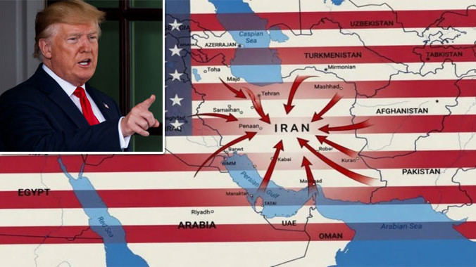 Trump Posts Gulf Map With US Flag Overlay Amid Threats To Escalate Iran War