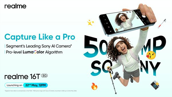 Realme 16T 5G Phone for Content Creators with Sony Camera