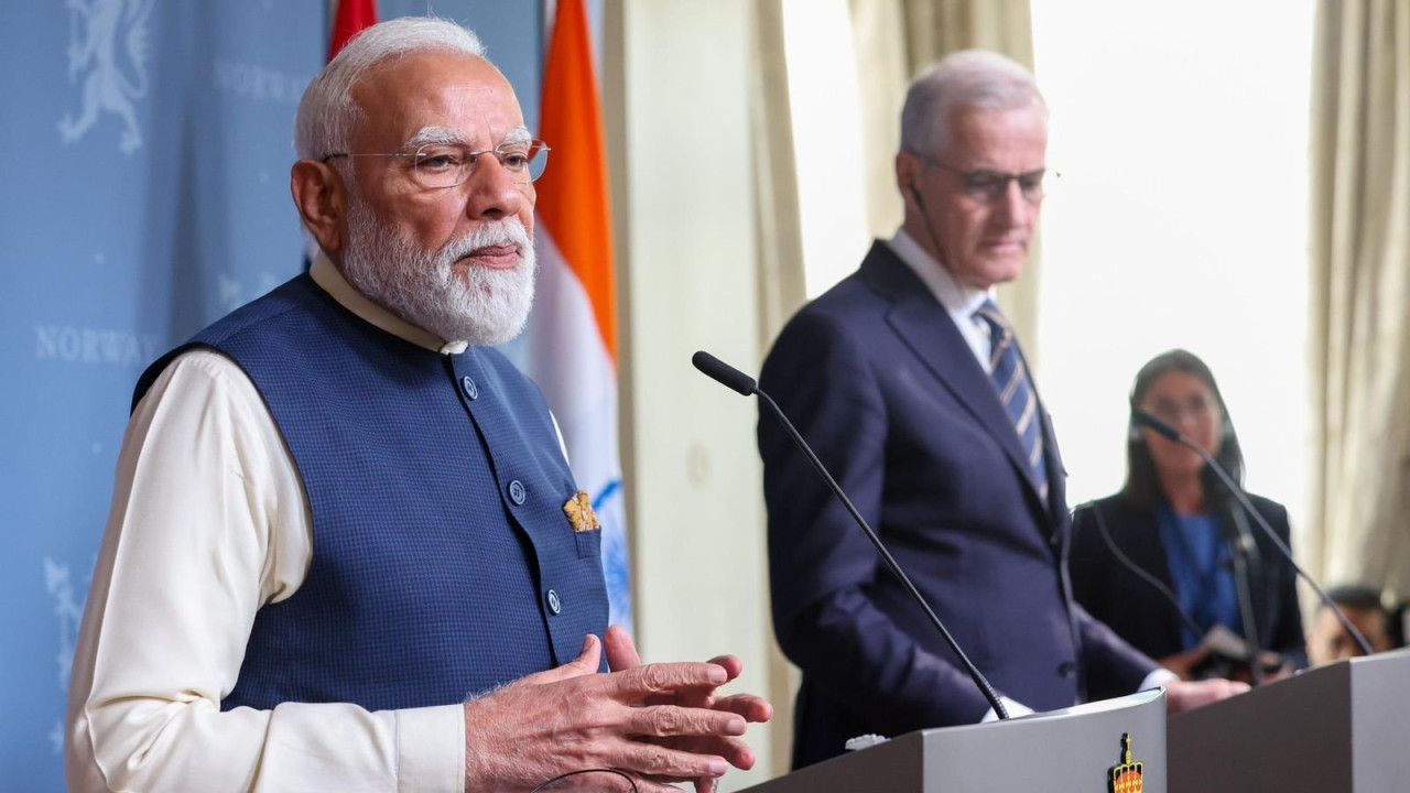 Narendra Modi Norway media criticism foreign affairs officer response