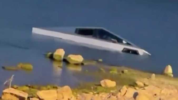 Tesla Cybertruck Owner Arrested for Driving into Grapevine Lake