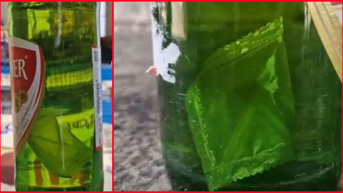 Siddipet Man Finds Condom Packet in Sealed Beer Bottle