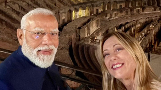 Narendra Modi welcomed by Italy PM Meloni in Rome