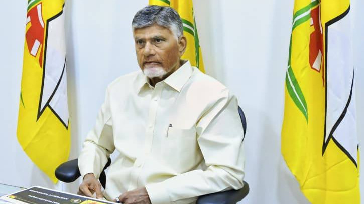 Chandrababu Naidu Discusses Mahanadu Plans With TDP Leaders