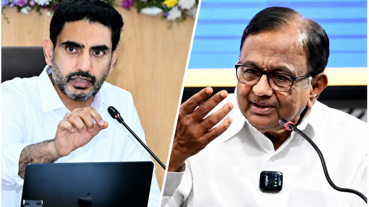 Nara Lokesh vs Chidambaram War of Words on Delimitation