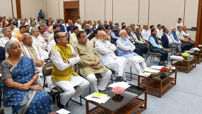 Narendra Modi Reviews with Ministers on Viksit Bharat and Key Issues