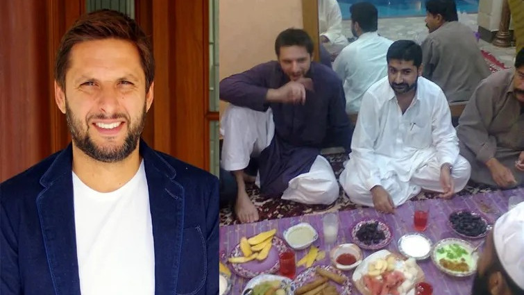 Shahid Afridi Dinner with Uzair Baloch Photo Goes Viral