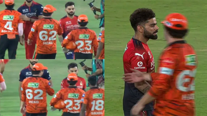Kohli Skips Handshake With Travis Head After Verbal Duel in SRH vs RCB Match