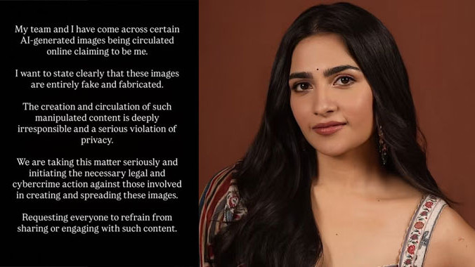 Rukmini Vasanth Reacts to Viral AI Generated Bikini Photos