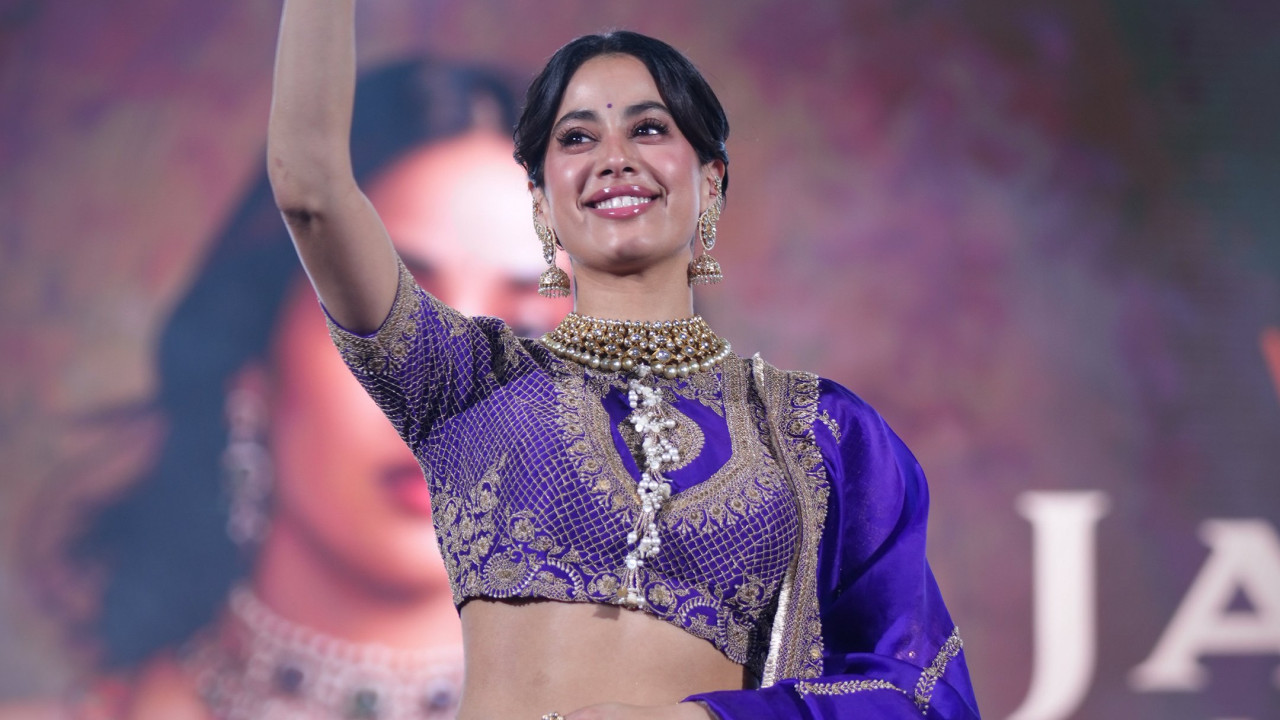 Janhvi Kapoor Shines at Peddi Event in Royal Look
