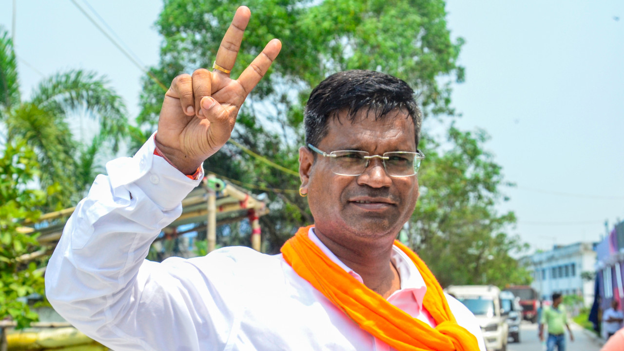 Debangshu Panda BJP Wins Falta Re polling in West Bengal