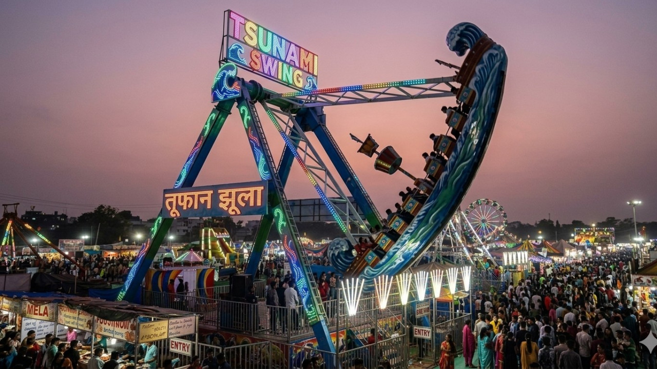 Rajgir Fair Tragedy Youth Dies After Fall From Tsunami Swing